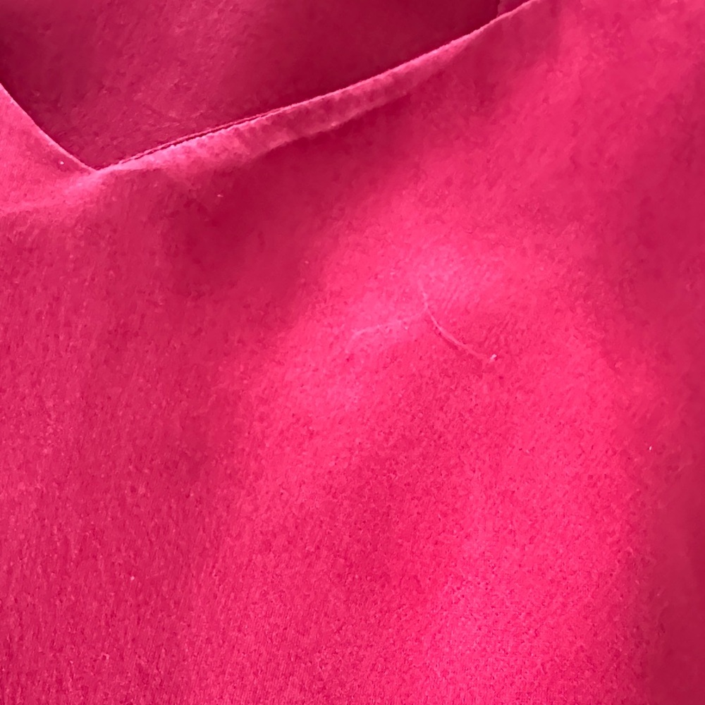Vintage Cacique 100% SILK Ruby Red Chemise, L - Picture 8 of 9